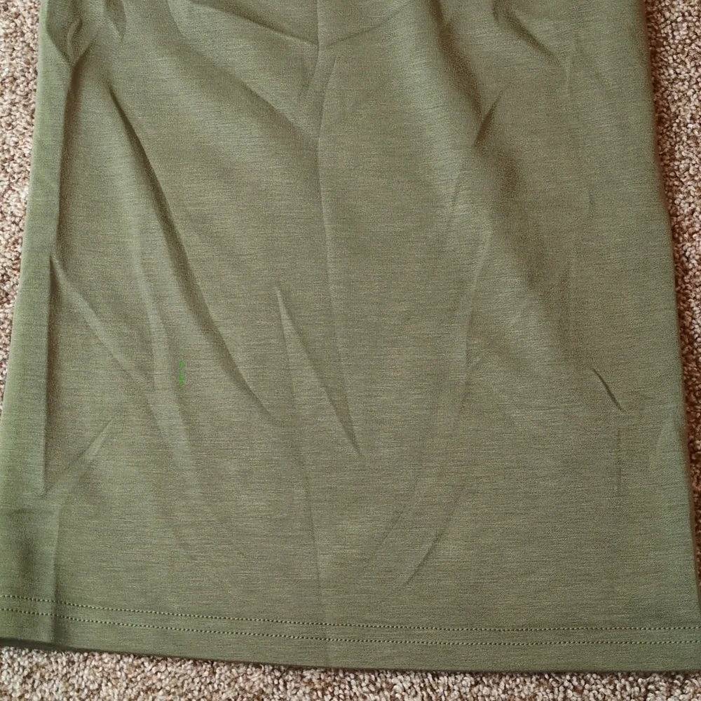 Davi & Dani Solid Knit Jumpsuit In Olive Green Women's Size Large NWT